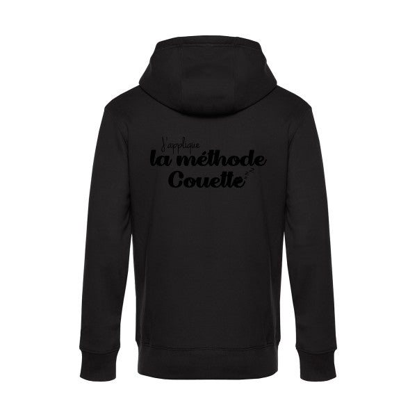 La-methode-Couette sweat shirt original Black flex Noir impression Dos