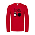 sushi-et-maki-t-shirt-manches-longues-original-humour -Red