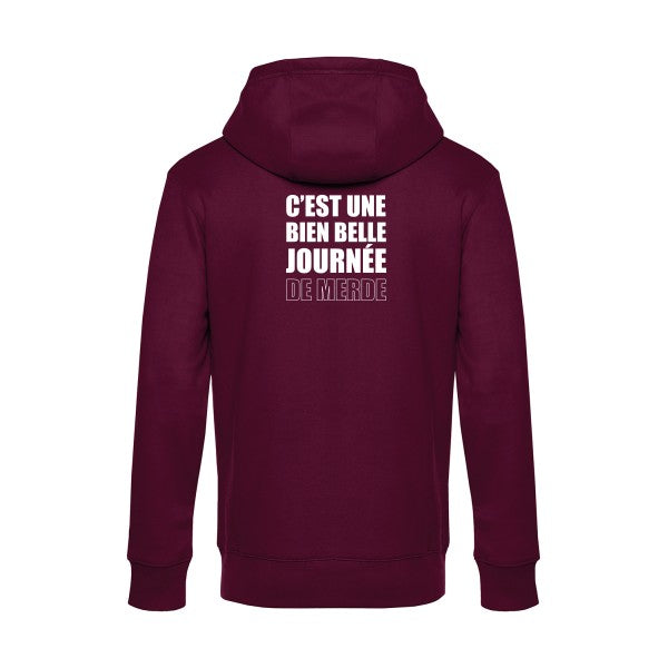 Journee-de-m... sweat shirt original Burgundy flex Blanc impression Dos