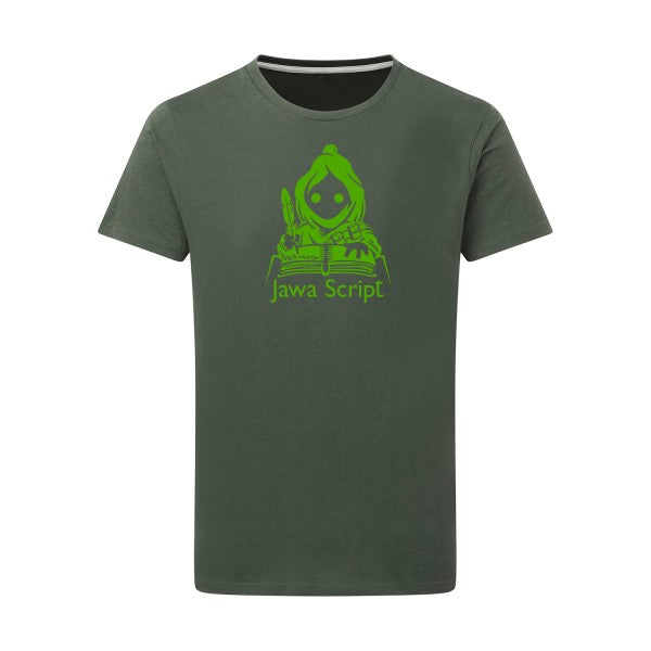 Jawa script vert pomme -Flex vert pomme sur T-shirt SG  Thyme  2XL