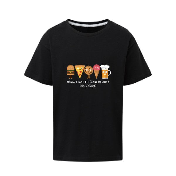 5 fruits et légumes SG - Kids T-shirt enfant Dark Black Taille 152 (11-12/2XL)