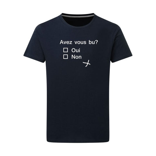 Avez vous bu ? -Flex vert pomme sur T-shirt SG  Navy  5XL