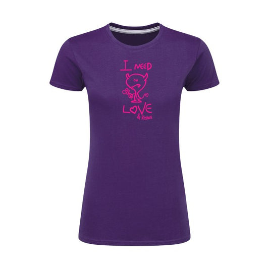 LOVER | Rose Fluo |T shirt original femme|SG