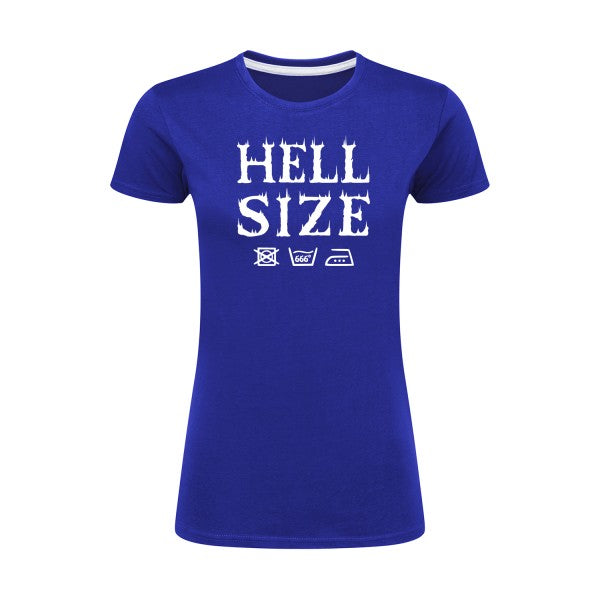 HELL SIZE ! Blanc |T shirt original femme|SG