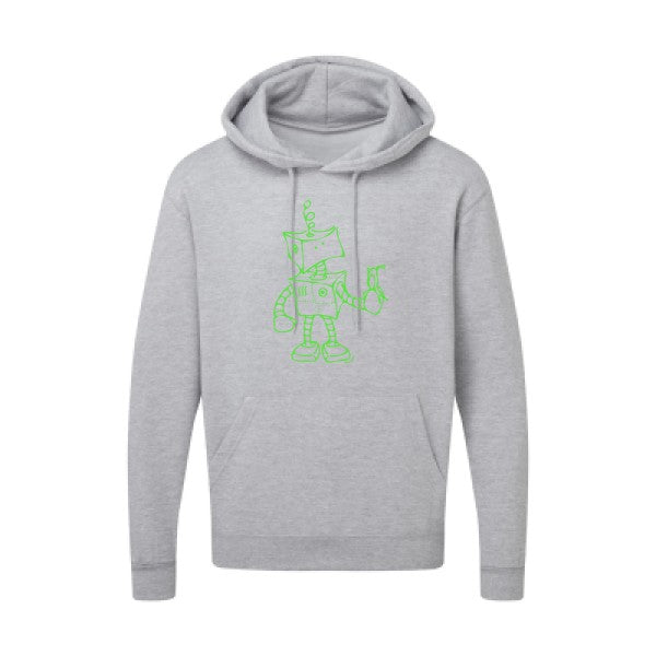 Robot & Bird Vert fluo SG - Hooded Sweatshirt Sweat capuche