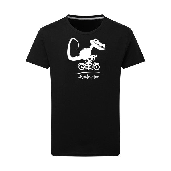 vélociraptor -Flex vert pomme sur T-shirt SG  Dark Black  4XL