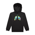 sweat capuche enfant Black happy-lungs