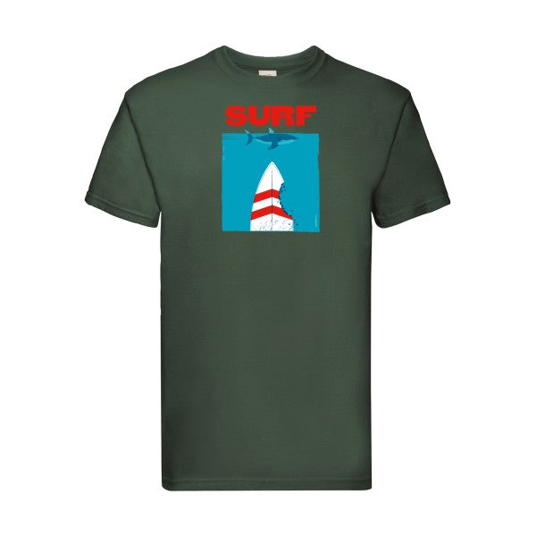 SURF Fruit of the loom 205 g/m² T-shirt/ bottle green