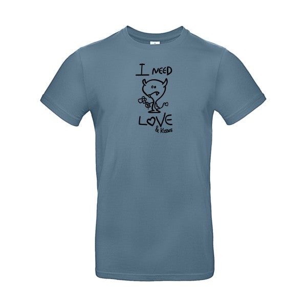 LOVER flex noir B&C - E190 T-shirt|Stone Blue||2XL