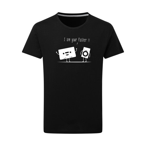 I m your father Blanc -Flex Blanc sur T-shirt SG  Dark Black  4XL