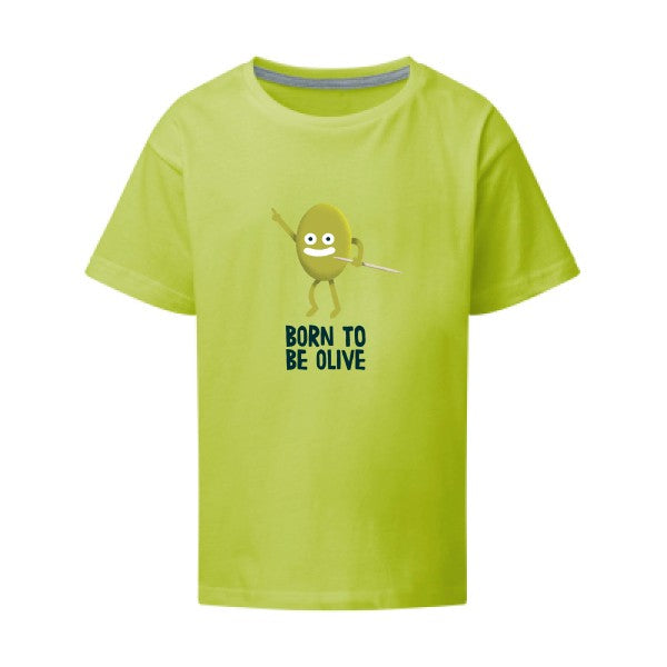 Born to be olive SG - Kids T-shirt enfant Lime Taille 152 (11-12/2XL)