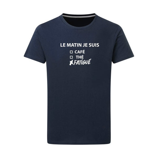 Le matin je suis... - Flex Blanc Tshirt original Denim  XL