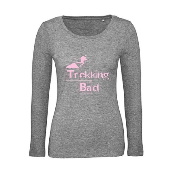 Trekking bad Rose |   T shirt manches longues femme|100% bio