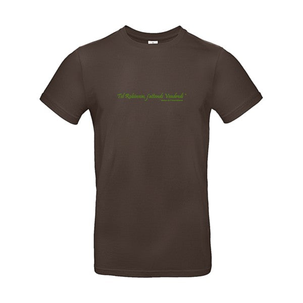 Yes, Vendredi ! Flex Vert pomme |E190 T-shirt|Brown||2XL