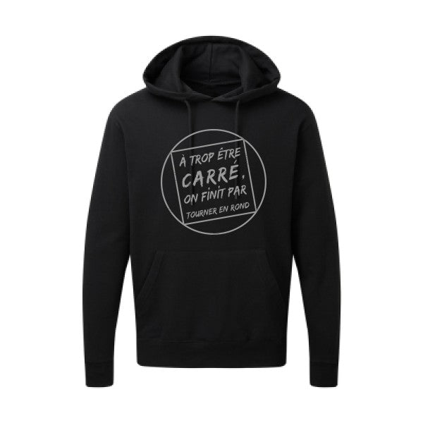 Cercle vicieux |Sweat  capuche humoristique Gris 