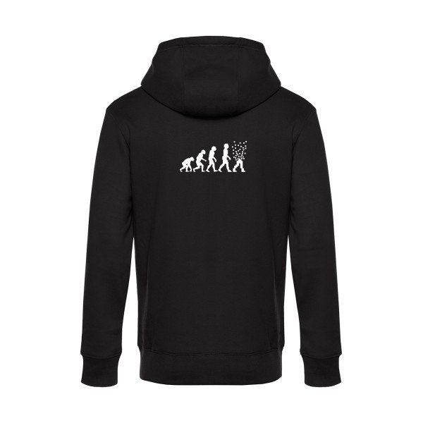Evolution-numerique sweat shirt original Black flex Blanc impression Dos