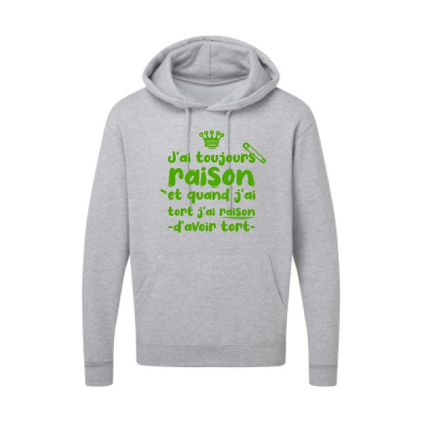 J'ai toujours raison Vert pomme SG - Hooded Sweatshirt Sweat capuche