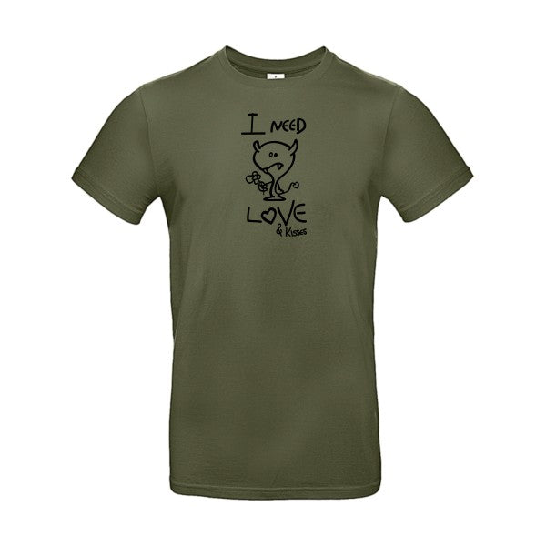 LOVER flex noir B&C - E190 T-shirt|Urban Khaki||2XL