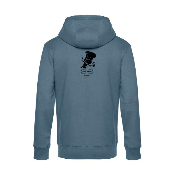 petit-cuistot sweat shirt original nordic blue flex Noir impression Dos