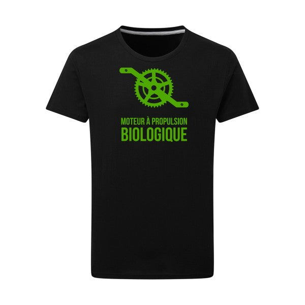 Cyclisme & écologie vert pomme -Flex vert pomme sur T-shirt SG  Dark Black  4XL