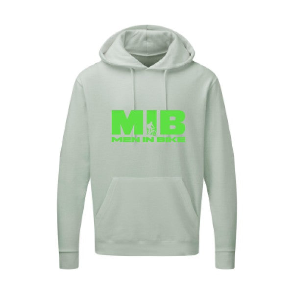 MEN IN BIKE Vert fluo SG - Hooded Sweatshirt Sweat capuche