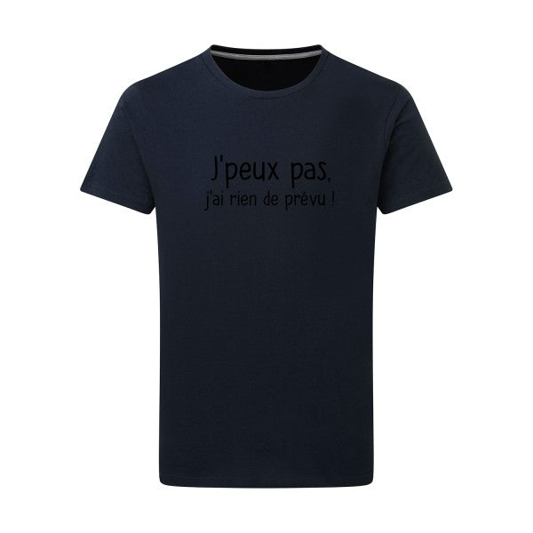 Je-peux-pas noir -Flex noir sur T-shirt SG  Navy  5XL