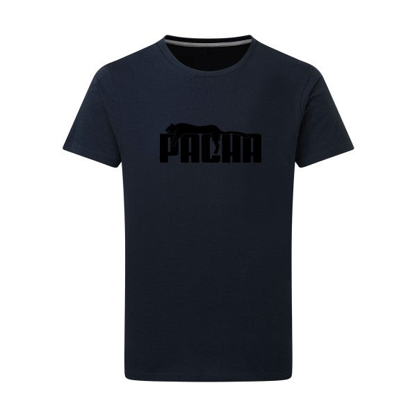 Pacha noir -Flex noir sur T-shirt SG  Navy  5XL