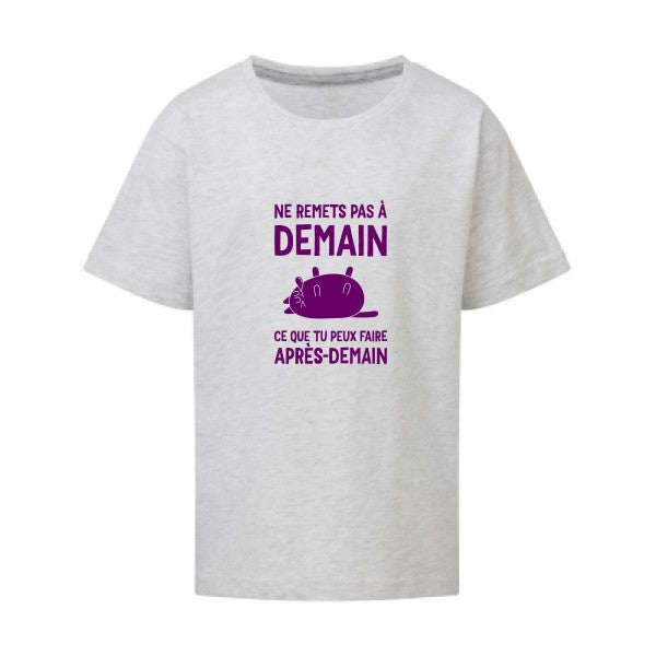 Ne remets pas à demain Flex Violet SG - Kids T-shirt enfant Ash Grey Taille 152 (11-12/2XL)