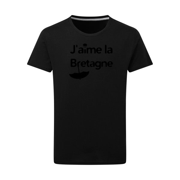 J'aime la Bretagne - Flex noir Tshirt original Dark Black  4XL