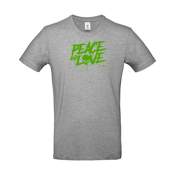 Peace or no peace flex Vert pomme B&C - E190 T-shirt|Sport Grey||5XL