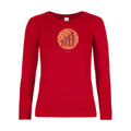 t-shirt lsl femme Daltonisme-B&C-E190-LSL-women--T-shirt-femme-manches-longues Red flex 