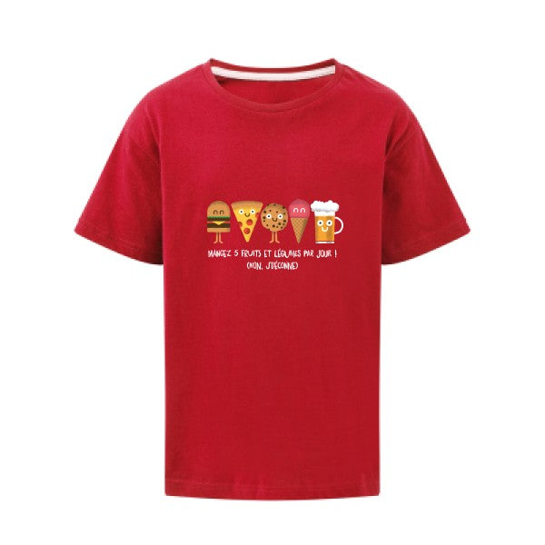 5 fruits et légumes SG - Kids T-shirt enfant Red Taille 152 (11-12/2XL)