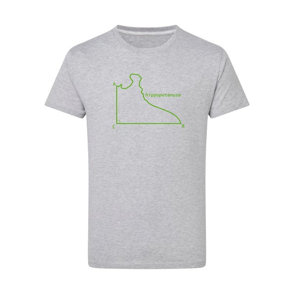 Hippopotenuse - Flex Vert pomme Tshirt original Light Oxford  5XL