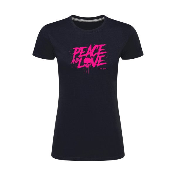 Peace or no peace  |Rose Fluo |T shirt original femme|SG