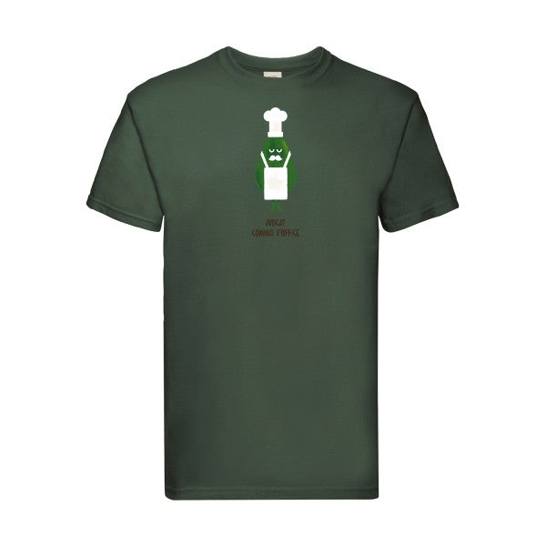 avocat commis d'office Fruit of the loom 205 g/m² T-shirt/ bottle green