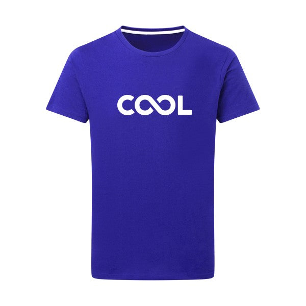 Infiniment cool Blanc -Flex Blanc sur T-shirt SG  Royal Blue  5XL