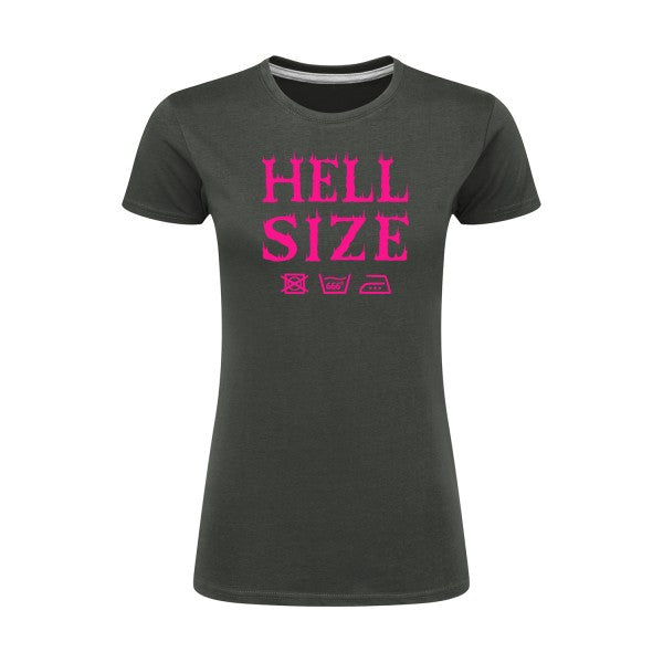 HELL SIZE ! Rose Fluo |T shirt original femme|SG