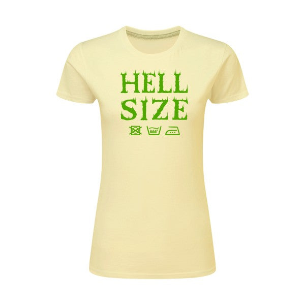 HELL SIZE ! Vert pomme |T shirt original femme|SG