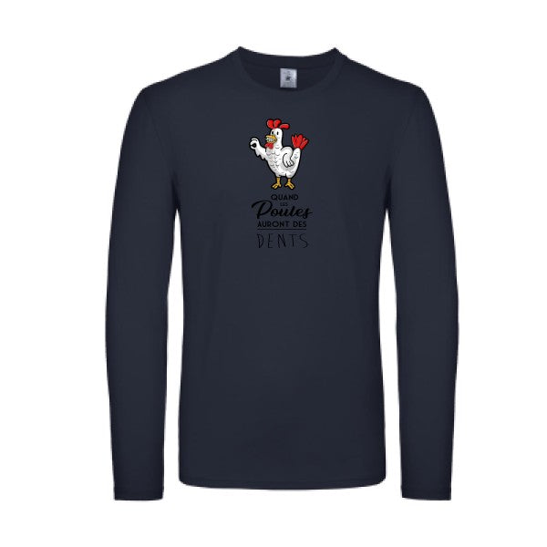 quand les poules auront des dents B&C - E150 LSL T-shirt manches longues léger