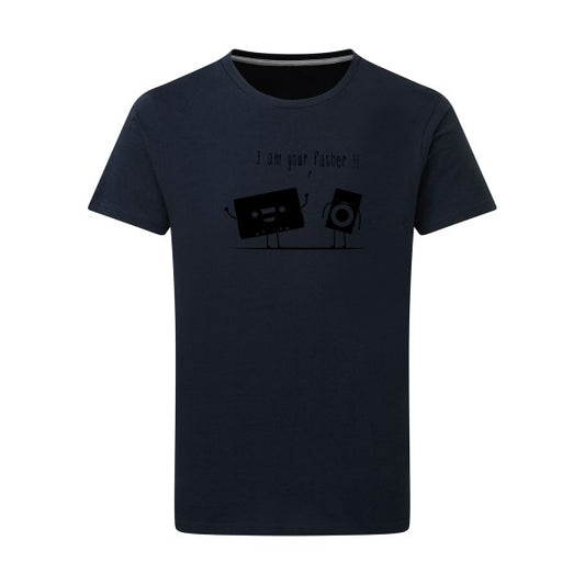 I m your father noir -Flex noir sur T-shirt SG  Navy  5XL