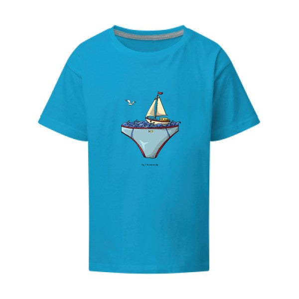 Ta mer en slip SG - Kids T-shirt enfant Turquoise Taille 152 (11-12/2XL)