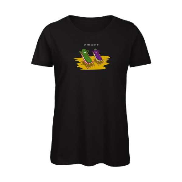 On-n-est-pas-bio-la-?- - t-shirt original femme Black