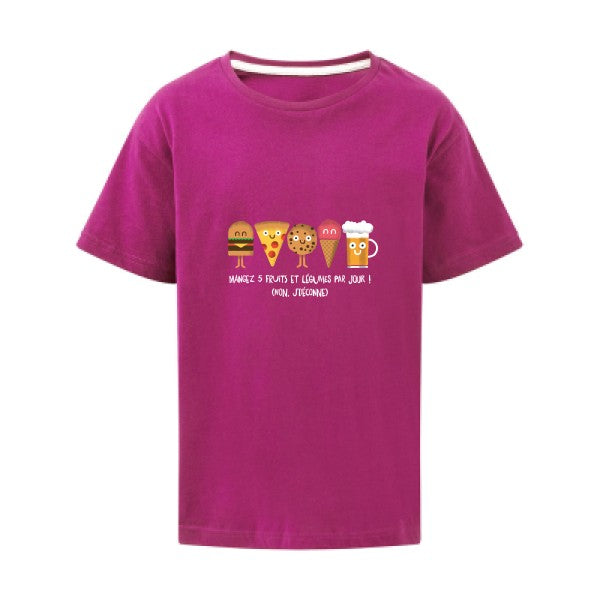 5 fruits et légumes SG - Kids T-shirt enfant Dark Pink Taille 152 (11-12/2XL)