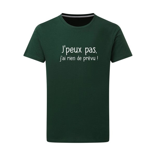 Je-peux-pas Blanc -Flex Blanc sur T-shirt SG  Bottle Green  2XL