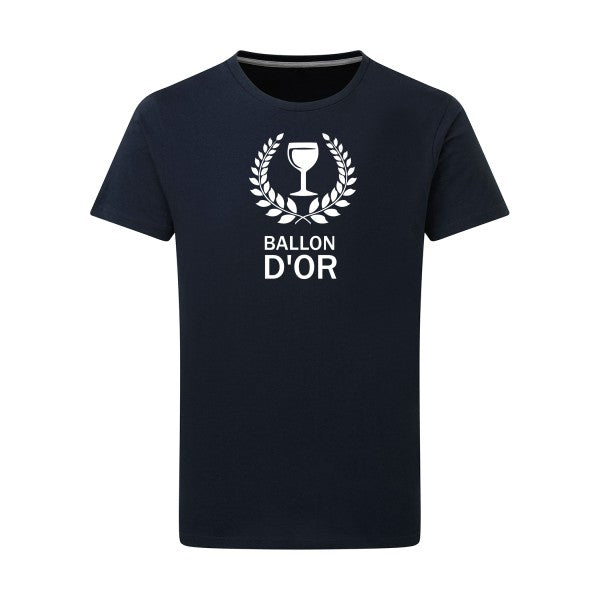 Ballon d'or -Flex vert pomme sur T-shirt SG  Navy  5XL