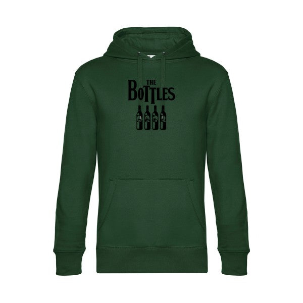 The-Bottles sweat shirt original Bottle Green flex Noir impression Face