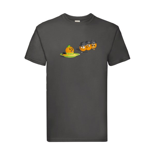 Orange mécanique 2 Fruit of the loom 205 g/m² T-shirt/ light graphite