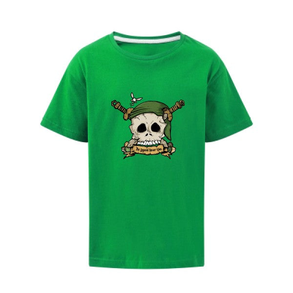 Zelda Skull SG - Kids T-shirt enfant Kelly Green Taille 140 (9-10/XL)