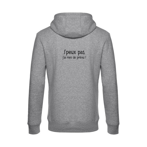 Je-peux-pas sweat shirt original Heather Grey flex Noir impression Dos