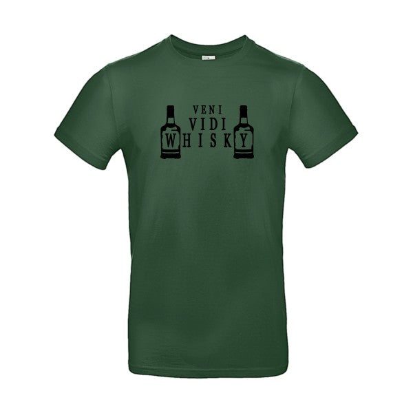 VENI VIDI WHISKY Flex noir |E190 T-shirt|Bottle Green||2XL